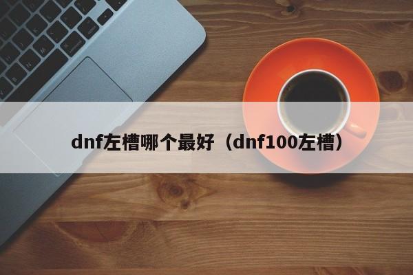 dnf左槽哪个最好（dnf100左槽）